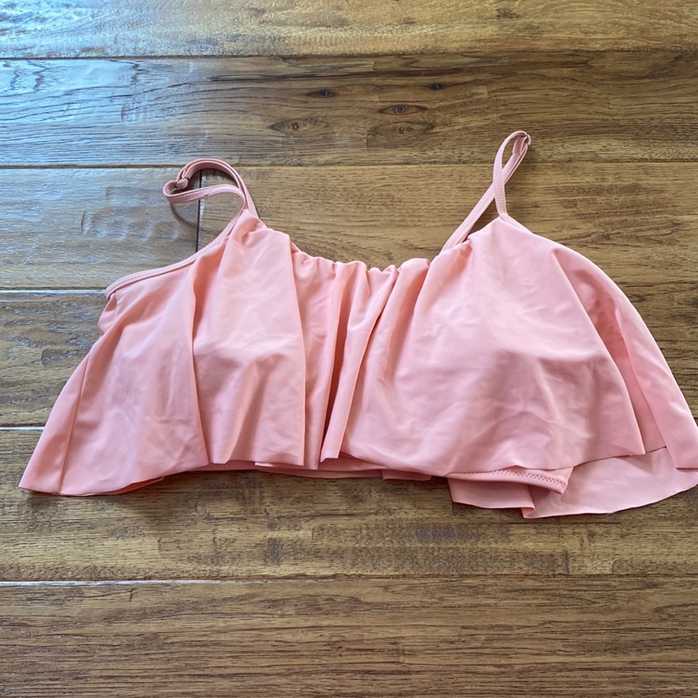 Flowing Bathing Suit Top Peach
